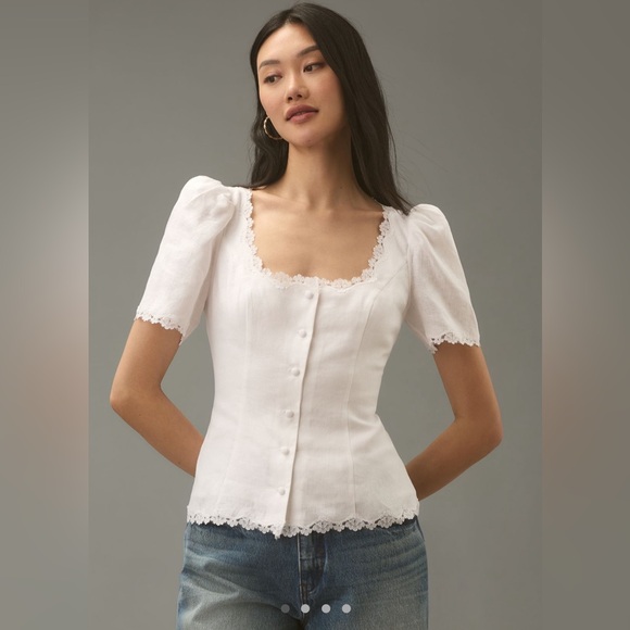 Reformation Tops - Reformation NWT Anabella Linen Top